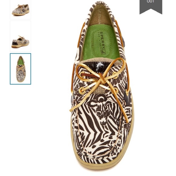 Sperry Top-Sider Bluefish Zebra Print Boat Shoes - Picture 6 of 7